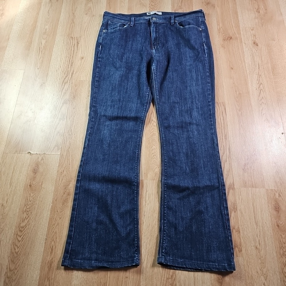 Levis 515‎ Bootcut Jeans Women 14L Blue Indigo W32 L34 Flap Pocket Stretch Long
